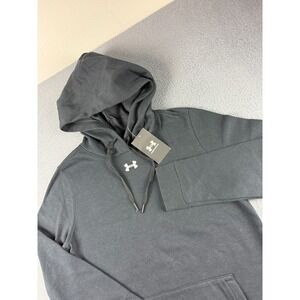 Under Armour Hoodie Women's S Black Hustle Fleece Center Logo Travis Scott NWT